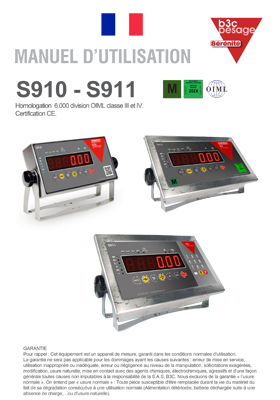 Manuel d'utilisation S91X - B3C